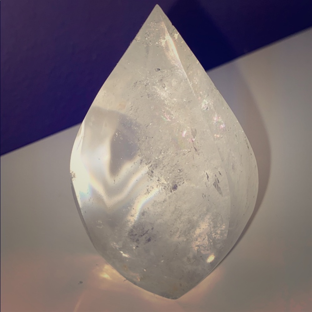 Clear Quartz Flame